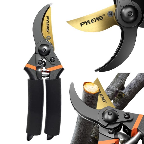 CLDURHGE Secateurs with Bypass Cutting Edge for Plants and Fresh