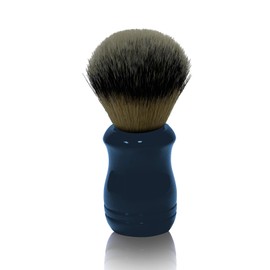 Shaving Brush for Men – Nylon Bristles with Deep Blue Plastic Handle – Professional Shaving Tool for Lathering & Skin Preparation – Durable & Ergonomic Design (Blue Point)