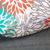 Emvency Throw Pillow Cover Blue Aqua Orange Gray and Floral