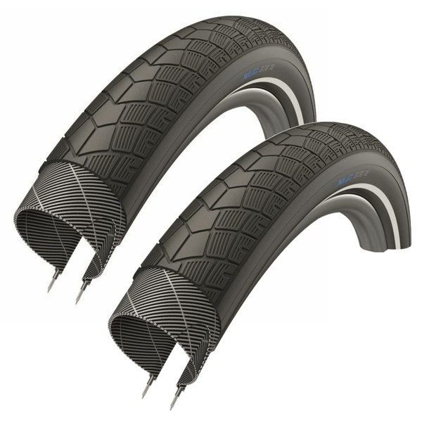 XLC Big X 28" x 2.00 (50-622) Reflex Semi Slick Bicycle Tyres (Pair)