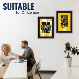 6” X 8” Black Ribbed Design Freestanding Wall Mount Picture Photo Frame