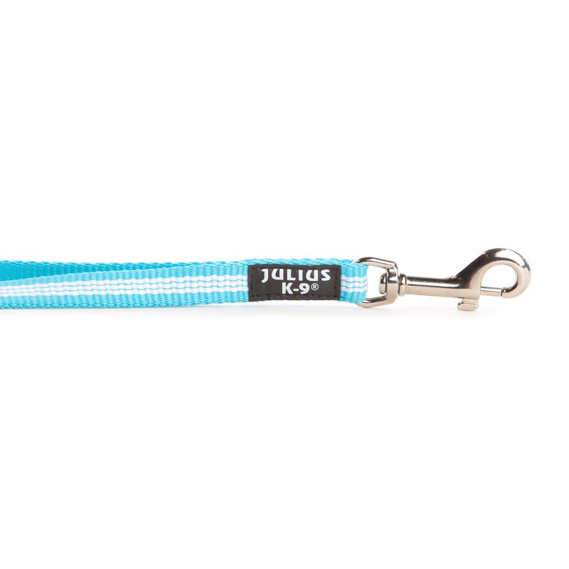 Julius-K9 IDC Short-Traffic Lead, 14 mm x 35 cm, Aquamarine