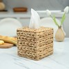 KOLWOVEN Square Tissue Box Cover- 5.7" x 5.7" x 5"-