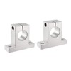 sourcing map Set of 2 rail guide rods for linear