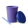 Evenflo GoSili Straw Cup, 12oz. Purple/Cobalt