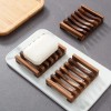 Vowupt 2PCS Wooden Soap Dish Self-Draining Holder Tray for Bathroom