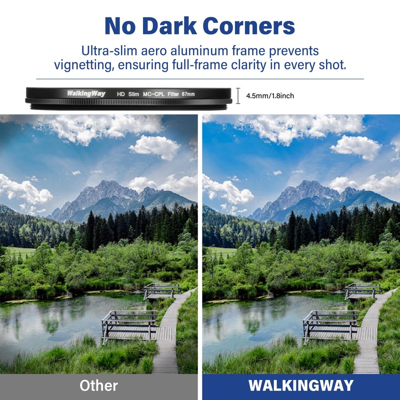 Walking Way 46 mm MC CPL Circular Polarising Filter, Ultra