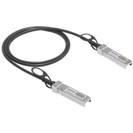 QSFPTEK 10Gb/s SFP+ Cable 1 Metre, SFP+ Direct Attach Twinax Passive DAC Compatible with Cisco SFP-H10GB-CU1M, Ubiquiti, D-Link, Netgear, Mikrotik, Open Switches