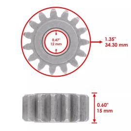 Caltric Starter Clutch Idler Gear fits Polaris RZR XP 4 900 2012 Torque Limit Shaft