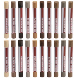 Wood Filler Sticks，20 Colors Wood Repair Wax Crayons Furniture Markers Touch up for Repairing Scratches, Scuffs, Cracks, Dings and Holes in Wood Floors, Cabinets, Furniture (Technicolor Series)