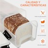 Caja para Pan con Bandeja, Contenedor para Pan con Tapa