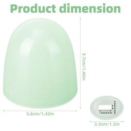 BOXOB 4pcs Toilet Bolt Covers, Plastic Glow in The Dark Universal Decorative Toilet Floor Screw Knob Cap with 4pcs Gaskets Luminous Bathroom Replacement Part Accessories for Most Standard Bolt(Green)