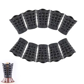 DeaHea 10 Pack Moxibustion Sticks Self-Stick Base Protective Cover Shield Plastic Sleeve Protector for Moxa Sticks Mugwort Rolls Traditional AiJiu Moxa Heating Treatment Acupuncture Point Massage