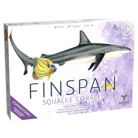 Finspan: Squali e Coralli - Gioco da Tavolo - Gioco Competitivo per Adulti e Ragazzi dai 10 Anni - 1-5 Giocatori - Durata 45-60min - Edizione Italiana (Espansione)