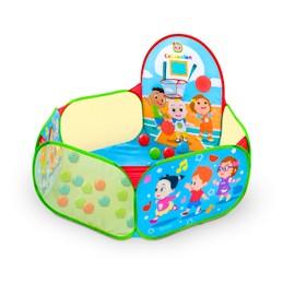CoComelon Playground Ball Pit, Pop Up Tent with 25 Play Balls and Basketball Hoop, Toddlers 18M+