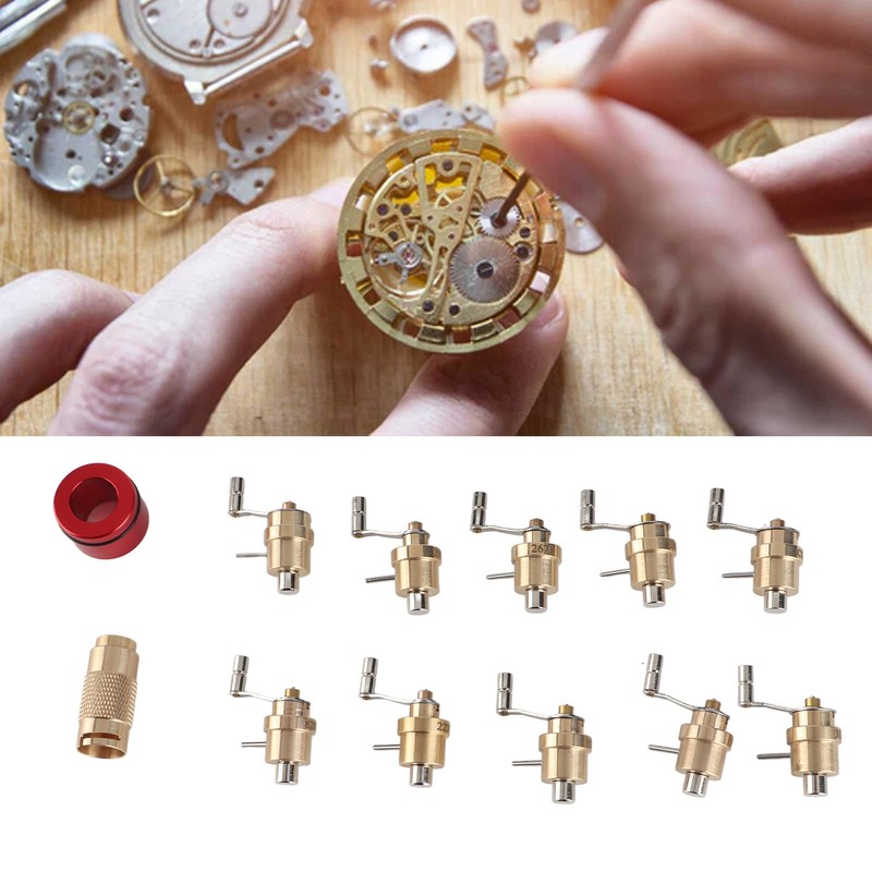 Mainspring Winder Set Brass Watch Repair Tool Wristwatch Repairing Kit
