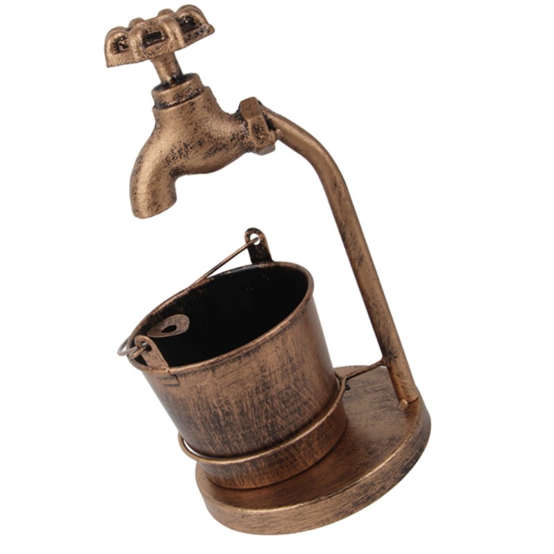 Iron Ashtray Vintage Hand‑Made Craft Faucet‑Shaped Ash Tray Bar Props