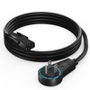 Maximm Monitor Computer Power Cord 3 Ft Flat Plug 360°