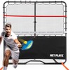 Pickleball Rebound Net Training Equipment Aid, Adjustable Angle & Easy