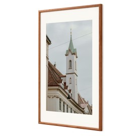 Axeman 20x30 Wood Frame with Real Glass - 20 x 30 Picture Frame with Mat for 16x24 - Natural Ash Wood 20x30 Poster Frame for Wall Mount Display