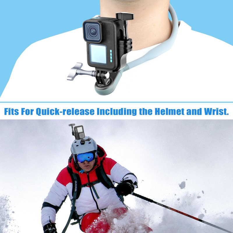 Aluminum Adapter 90°L Shape Vertical Compatible with Gopro Hero 9/10/11/12