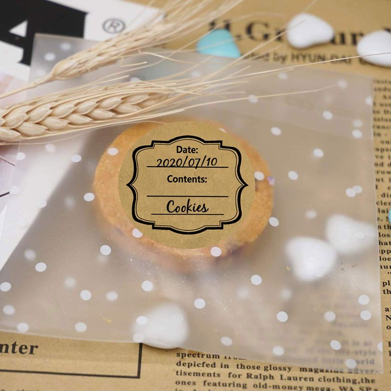 2 Inch Canning Jar Stickers,Kraft Round Shape Canning Labels for