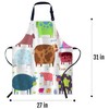Smooffly Cows Apron,Adjustable Neck Bib Apron for Men Women,Suitable for