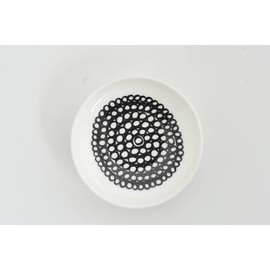 marimekko Siirtolapuutarha 52_1_52199469663 F White x Black Plate 3.3 inches (8.5 cm) Women's