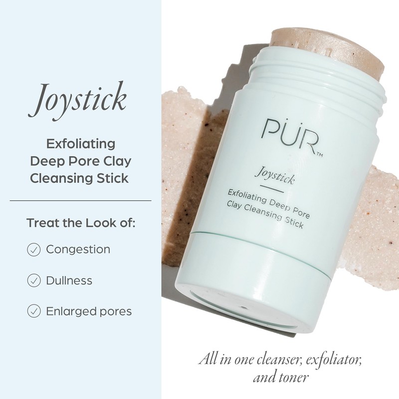 PÜR MINERALS Face Clay Mask Stick - Exfoliating Deep Cleanser