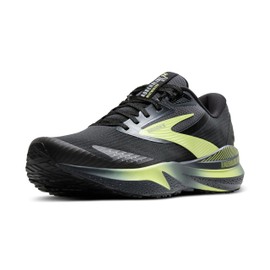 Brooks Men’s Adrenaline GTS 24 Weatherized Supportive Running Shoe - Black/Ebony/New Yellow - 14 Medium