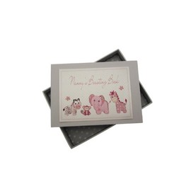 White Cotton Cards Nanny's Boasting Book Tiny Photo Album Toys Range (Pink)