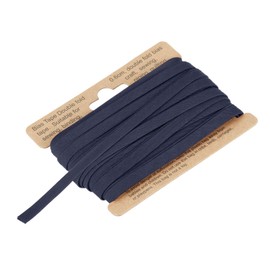 sourcing map 1/4 Inch Double Fold Bias Tape Polyester Continuous Bulk Bias Tape for Sewing,Seaming Quilting Hemming Binding Crafts (Navy Blue 10 Yards)