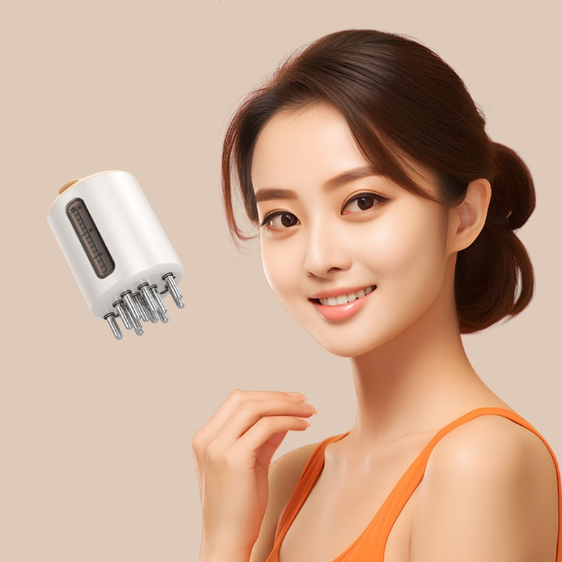 Electric Hair Massage Comb 15ml Capacity Vibration Scalp Applicator Comb