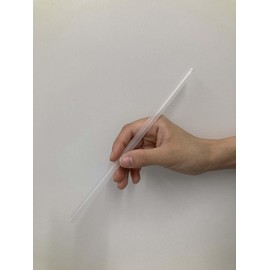 Shibase Industries 579 Straws for Shakes, Straight Diameter 0.3 x 8.3 inches (8 x 21 cm), No Packaging, 300 Pieces, Clear, Made in Japan