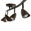 Globe Electric 59376 Grayson 6-Light Adjustable S-Shape Track Lighting, Bronze
