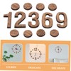 Operitacx 1 Set DIY Digital Clock Numbers Replacement Numerals for