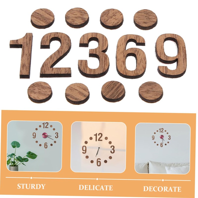 Operitacx 1 Set DIY Digital Clock Numbers Replacement Numerals for