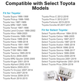 Zenoruslky Wiring Harness for Toyota Radio Wire Antenna Adapter Kit, Compatible with Highlander Camry Corolla RAV4 Tacoma Fortuner Sienna 4Runner Tundra 10/6Pin Car Stereo Wire Harness Connector