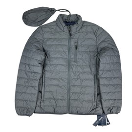 Club Room Mens Quilted Packable Puffer Jacket Gray S