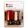 Blackspur 2 Piece Bicycle, Bike Light Set Front and Rear Lights With Fittings.