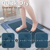 YCTMALL Bath mat Rubber Bathroom Mat-Quick Dry Absorbent Rug Non-Slip