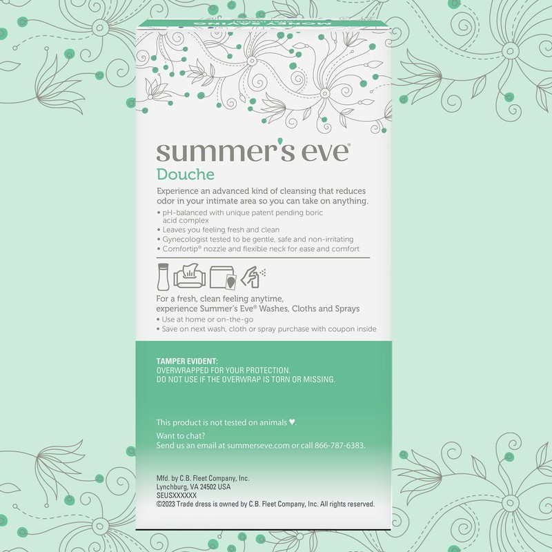 Summer's Eve Complete Clean Odor Reduction Douche for Women with