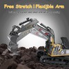 kolegend Remote Control Excavator Toy 16 Inch, 9 Channel RC
