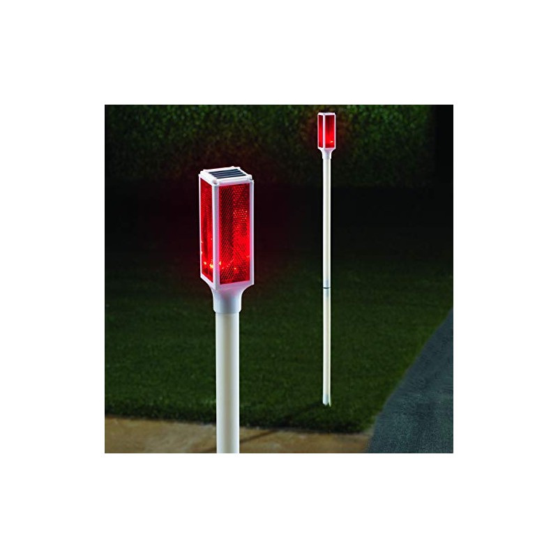 Collections Etc Solar Driveway Marker Lights - Set of 2