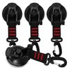 PRETYZOOM 4pcs Heavy Duty Suction Cup with Security Hooks, Camping