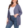TIANZHU Women's Plus Size Sheer Cardigan Sweater Lightweight Wrap Kimono