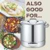 CONCORD Stainless Steel Tamales Steamer Pot - 20 QT
