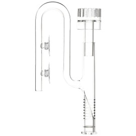 JARDLI Glass Mini Lily Pipe Enema Surface Skimmer for Nano Aquarium Basins (13 mm for 12/16 mm Hoses)