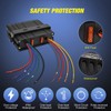 Nilight - 6 Gang Rocker Switch Box SPST Toggle Switch