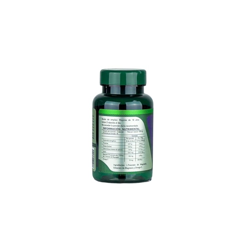 Treonato de Magnesio + Omega 3 1000 mg - Suplemento